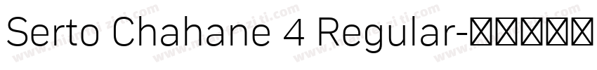 Serto Chahane 4 Regular字体转换